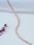 TooBela rose gold baguette cut tennis bracelet worn on wrist