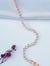 TooBela rose gold crystal tennis bracelet with sparkling stones